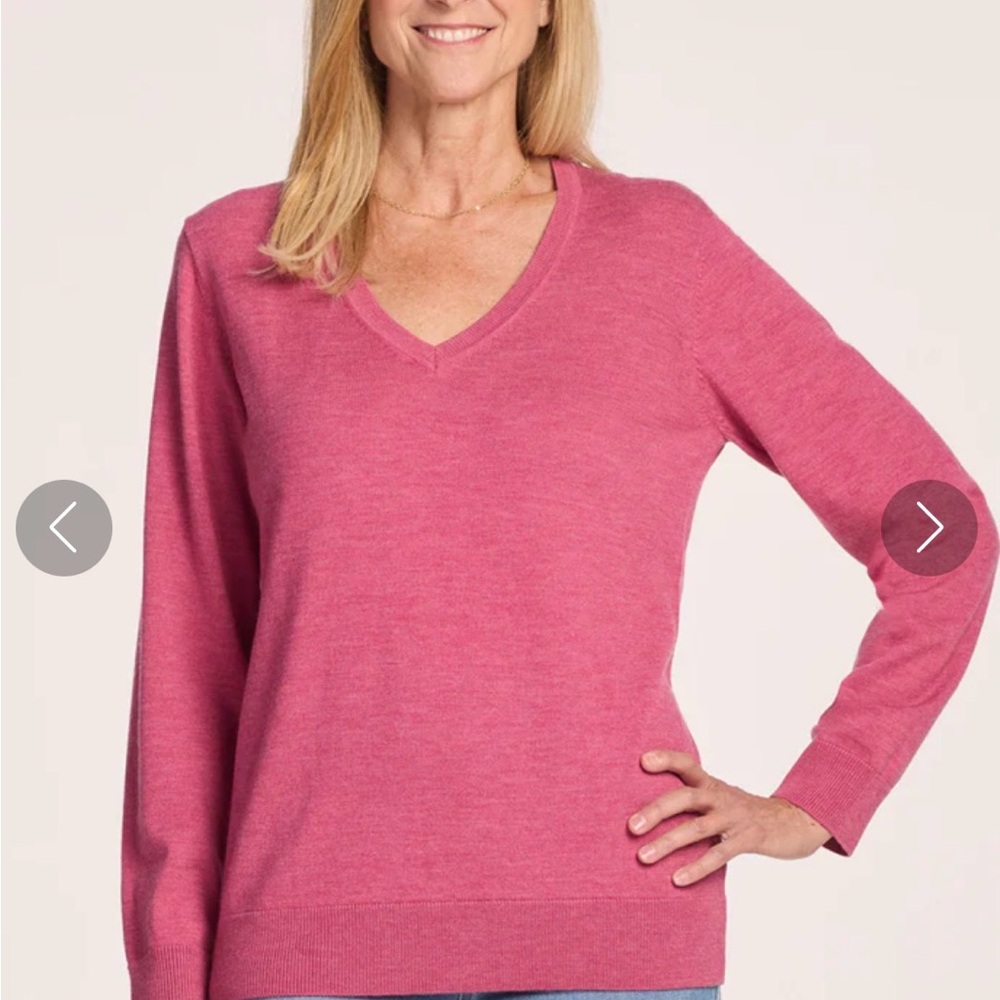 SOLD Woolx Francesca Sweater in Wild Salmon